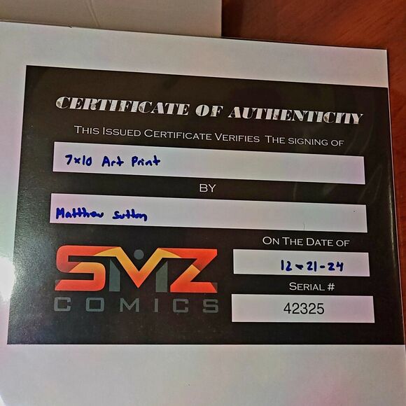 Miles Morales SPIDER-MAN Signed By Mathew Sutton ART PRINT Limited w C.O.A. - Picture 4 of 4